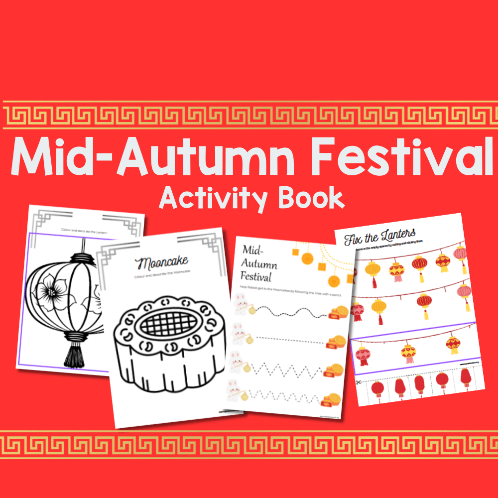 Mid-Autumn Festival Activities for Preschoolers: Free Printable&nbsp;Workbook