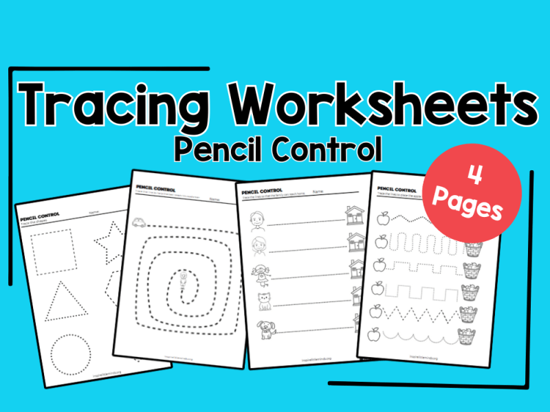 Free Tracing Worksheets for&nbsp;Preschoolers