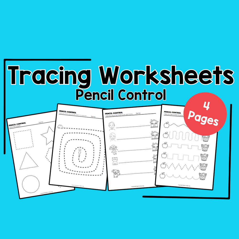 Free Tracing Worksheets for&nbsp;Preschoolers