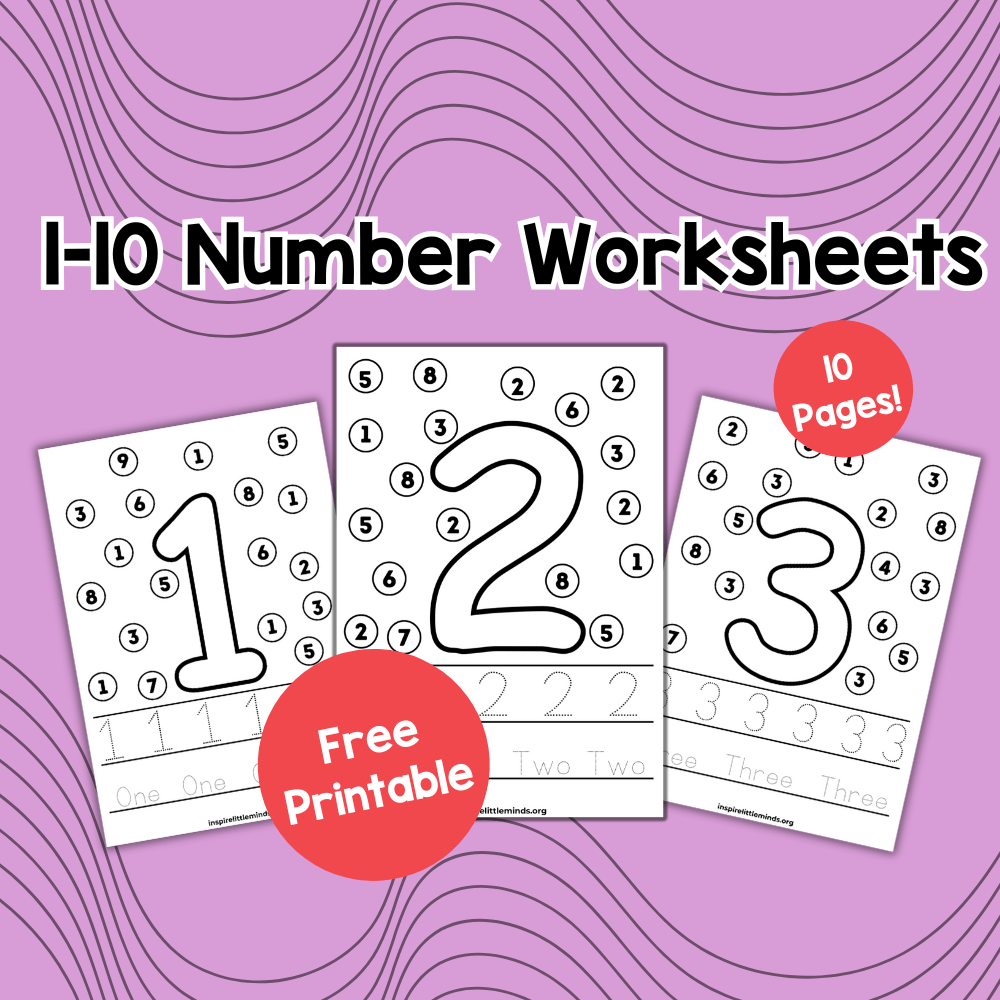 Engaging Worksheets to Teach Number&nbsp;Recognition