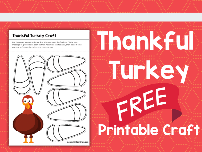 Easy DIY Thankful Turkey Craft for&nbsp;Thanksgiving