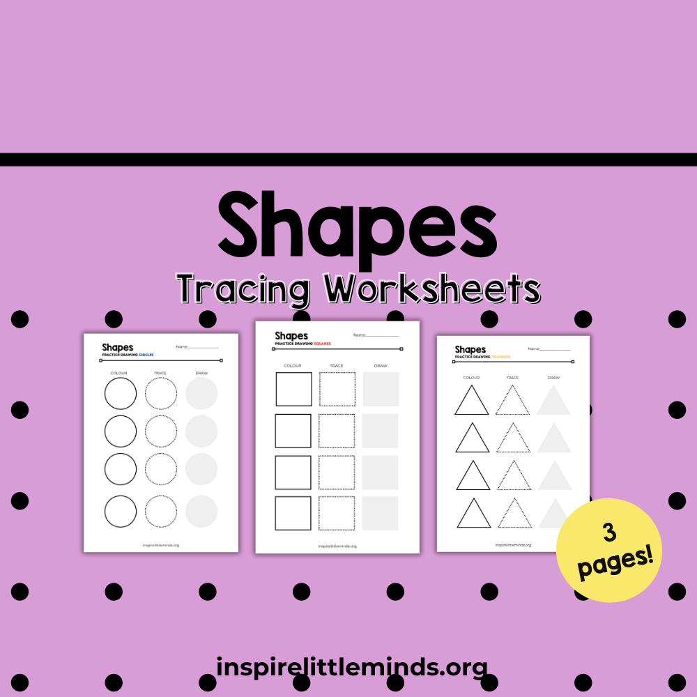 Printable Worksheets for Shape&nbsp;Tracing