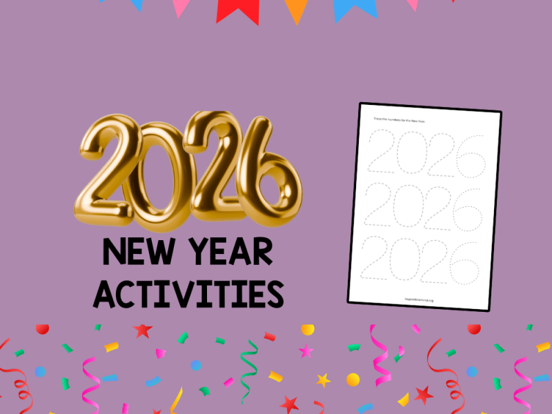 2026 New Year Tracing Activities for&nbsp;Preschoolers