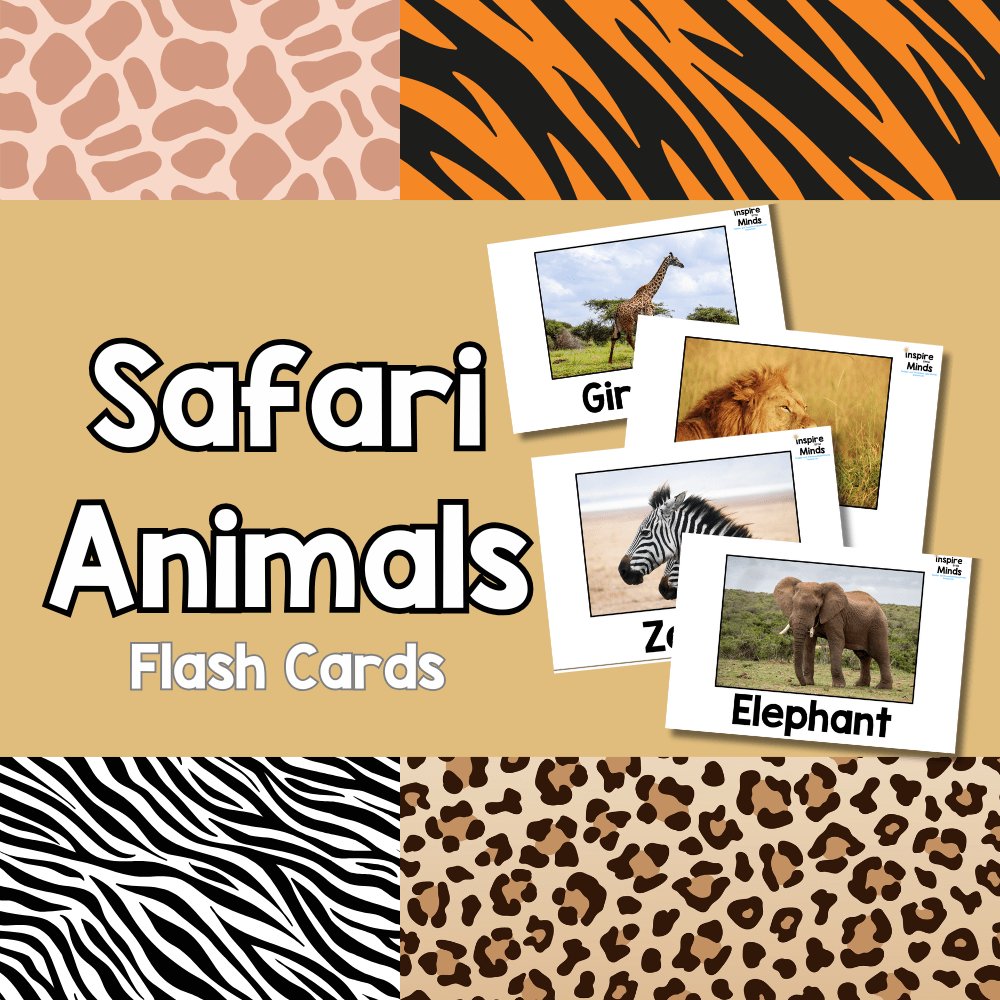 Enhancing Preschool Learning with Safari Animal Flash&nbsp;Cards