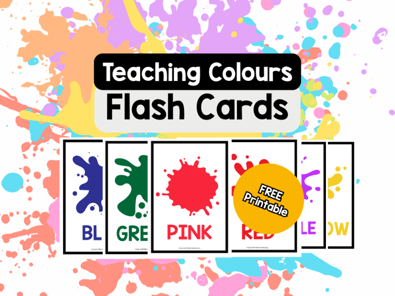 Teaching Colours- Free Printable&nbsp;Flashcards