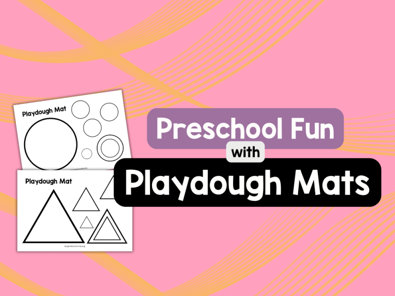 Learning Shapes Through Play: Fun with Playdough&nbsp;Mats