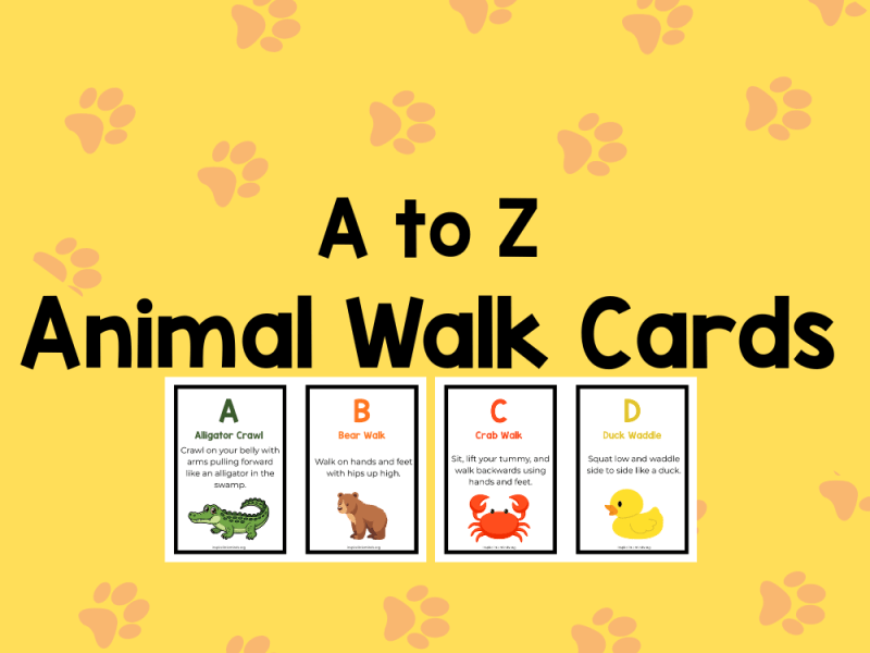 Animal Walk Cards: Fun Movement and Imagination Play for&nbsp;Preschoolers