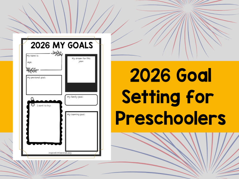 2026 Goal Setting Worksheet for Preschoolers (Free&nbsp;Printable)