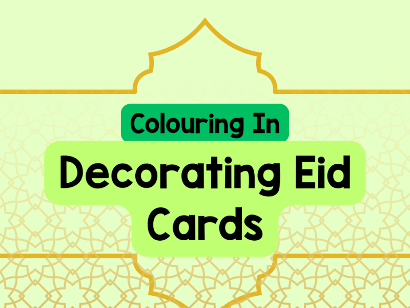 Decorating Eid Cards with Preschoolers (Free&nbsp;Printable)